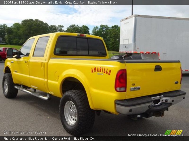Blazing Yellow / Black 2006 Ford F350 Super Duty Amarillo Edition Crew Cab 4x4