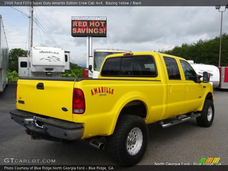 Blazing Yellow / Black 2006 Ford F350 Super Duty Amarillo Edition Crew Cab 4x4