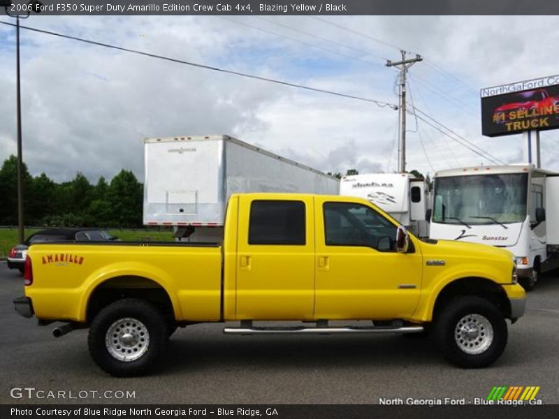 Blazing Yellow / Black 2006 Ford F350 Super Duty Amarillo Edition Crew Cab 4x4