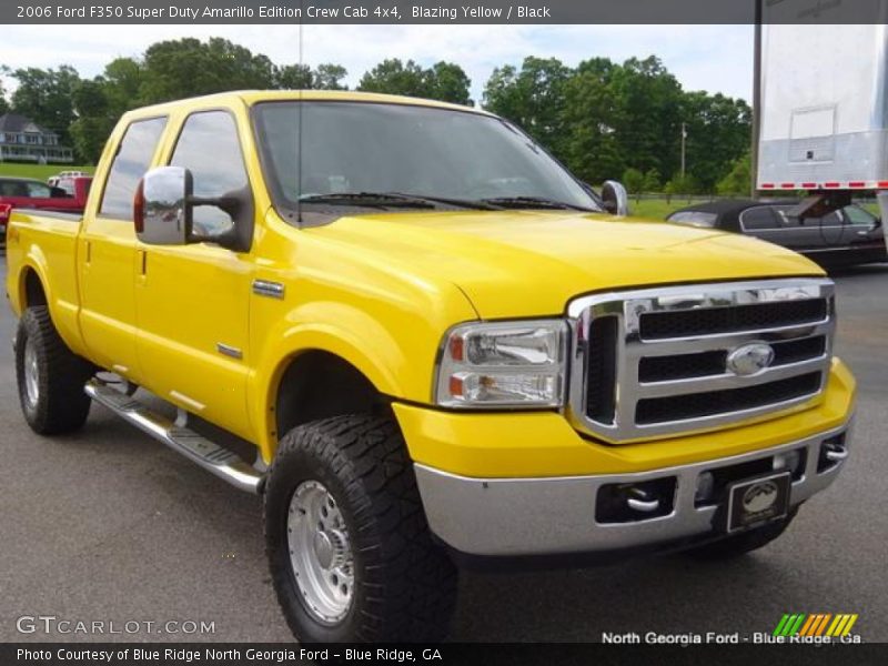 Blazing Yellow / Black 2006 Ford F350 Super Duty Amarillo Edition Crew Cab 4x4