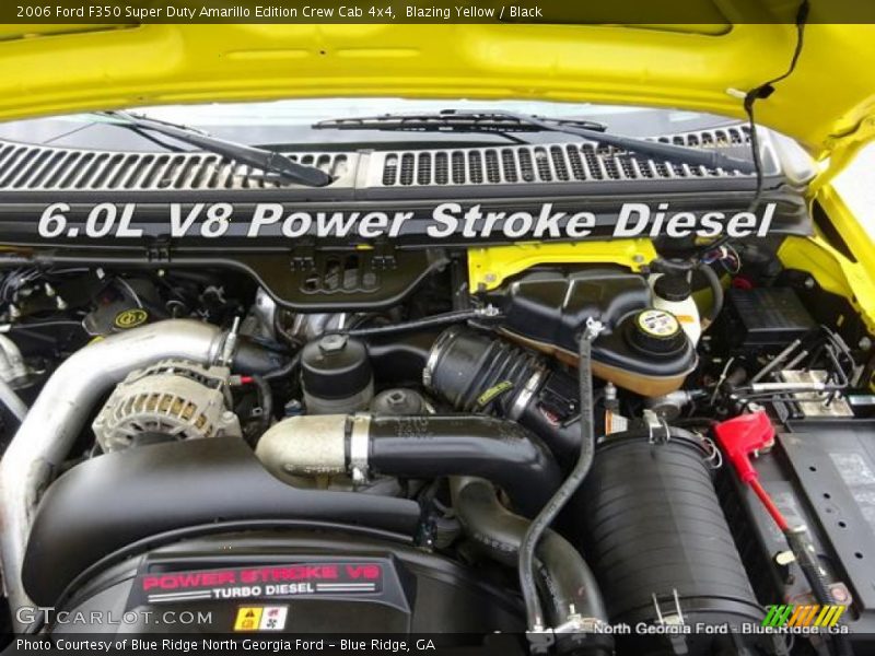 Blazing Yellow / Black 2006 Ford F350 Super Duty Amarillo Edition Crew Cab 4x4