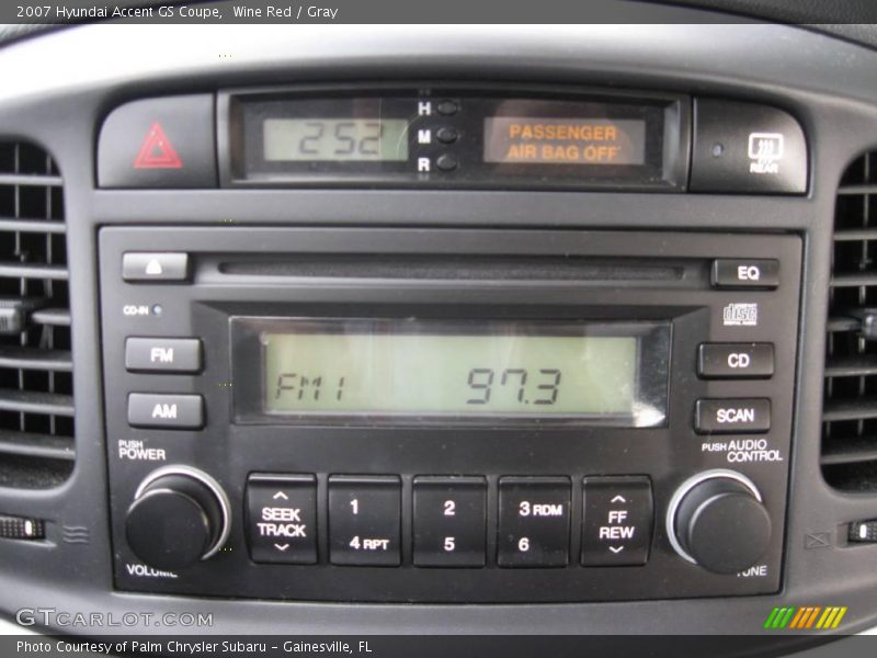 Wine Red / Gray 2007 Hyundai Accent GS Coupe