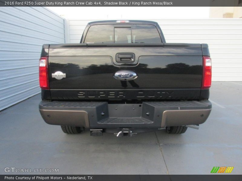Shadow Black / King Ranch Mesa/Black 2016 Ford F250 Super Duty King Ranch Crew Cab 4x4