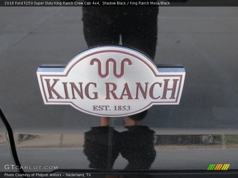 Shadow Black / King Ranch Mesa/Black 2016 Ford F250 Super Duty King Ranch Crew Cab 4x4