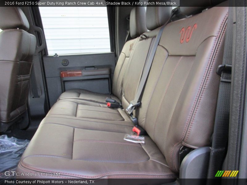 Rear Seat of 2016 F250 Super Duty King Ranch Crew Cab 4x4