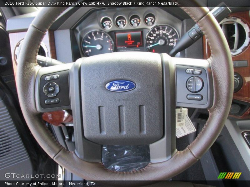  2016 F250 Super Duty King Ranch Crew Cab 4x4 Steering Wheel