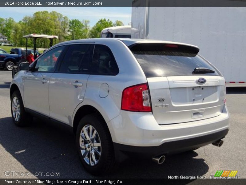 Ingot Silver / Medium Light Stone 2014 Ford Edge SEL