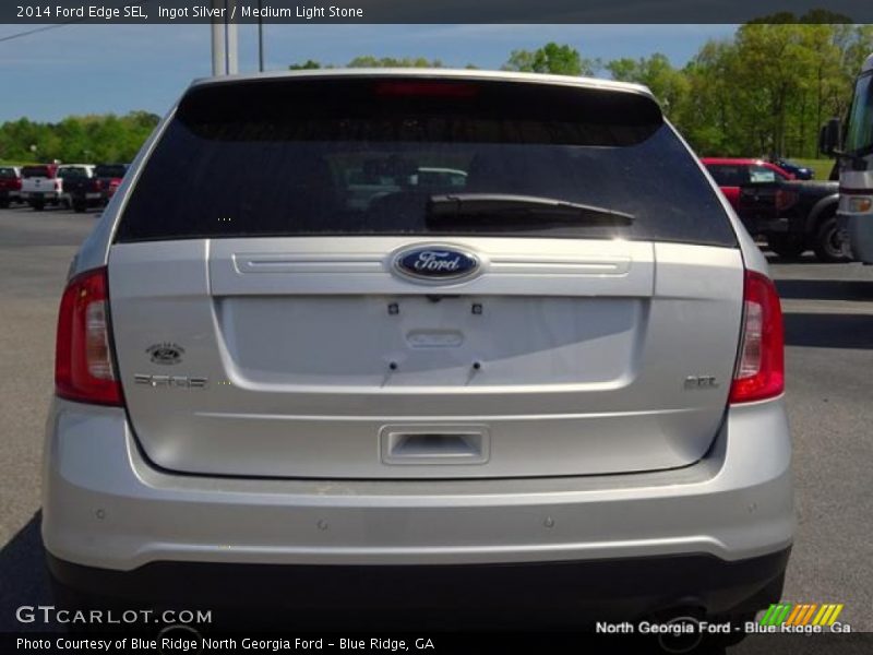 Ingot Silver / Medium Light Stone 2014 Ford Edge SEL