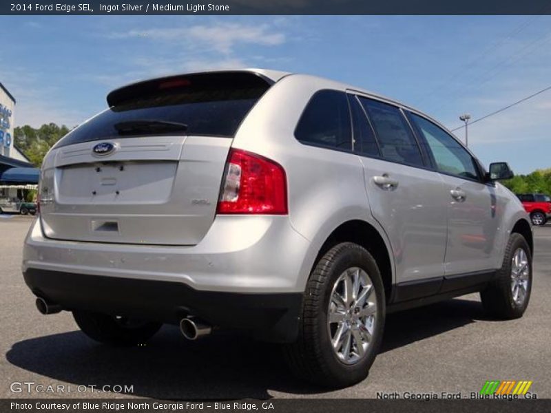 Ingot Silver / Medium Light Stone 2014 Ford Edge SEL