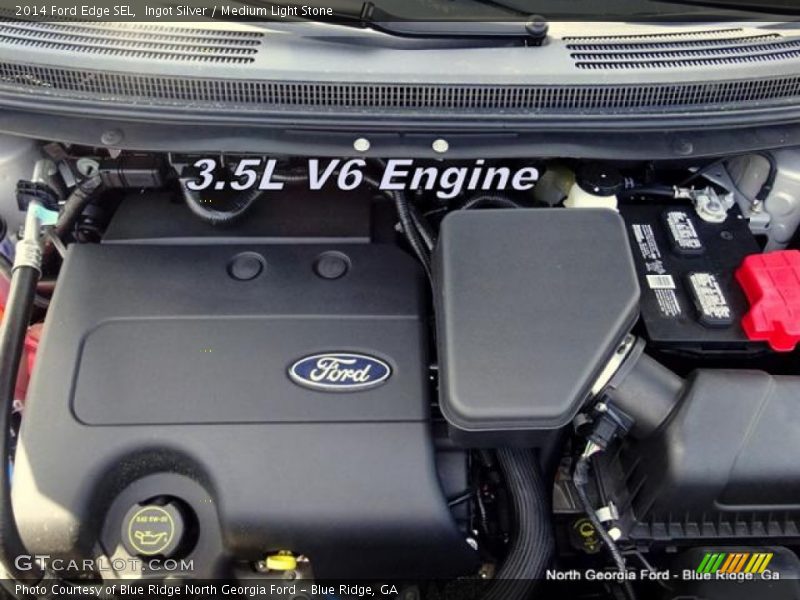 Ingot Silver / Medium Light Stone 2014 Ford Edge SEL