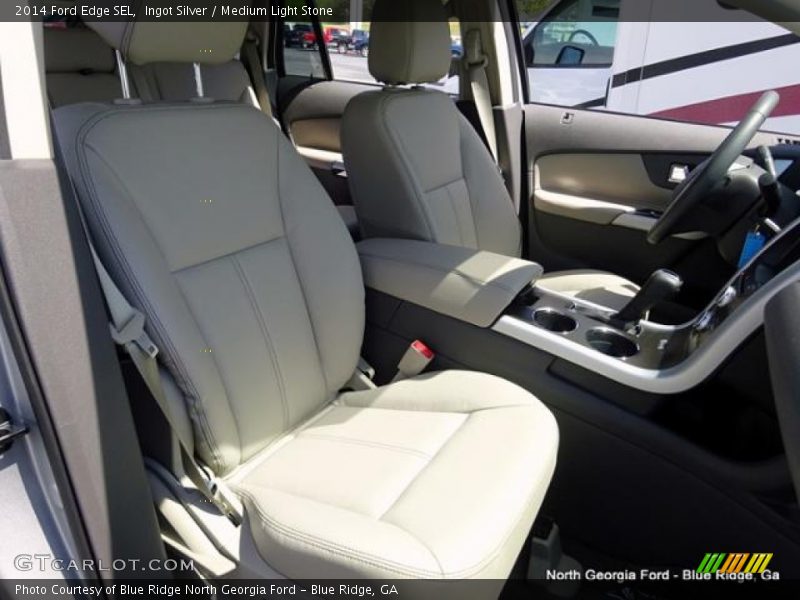 Ingot Silver / Medium Light Stone 2014 Ford Edge SEL