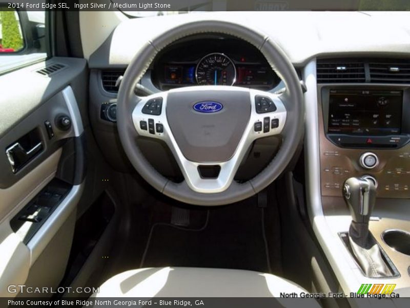 Ingot Silver / Medium Light Stone 2014 Ford Edge SEL