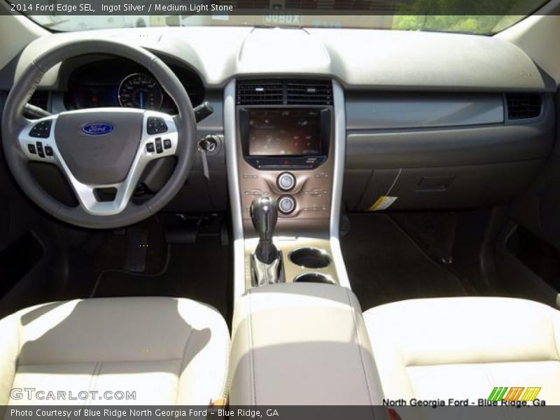 Ingot Silver / Medium Light Stone 2014 Ford Edge SEL