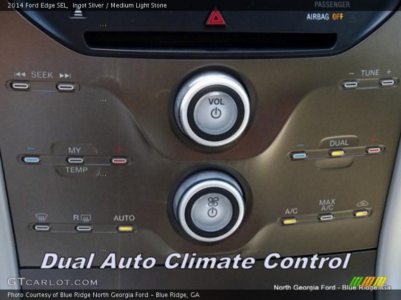 Ingot Silver / Medium Light Stone 2014 Ford Edge SEL