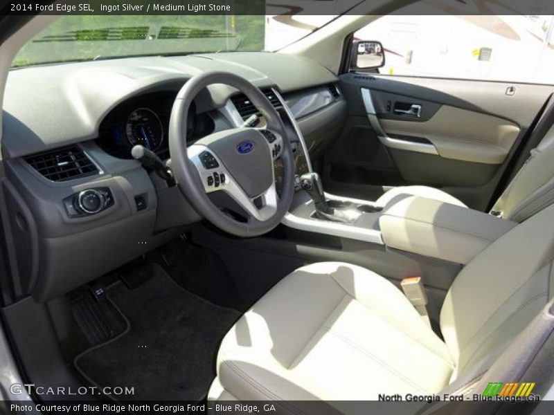 Ingot Silver / Medium Light Stone 2014 Ford Edge SEL