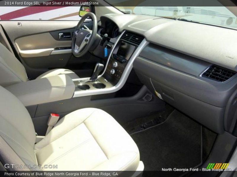 Ingot Silver / Medium Light Stone 2014 Ford Edge SEL