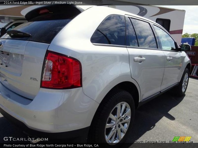 Ingot Silver / Medium Light Stone 2014 Ford Edge SEL