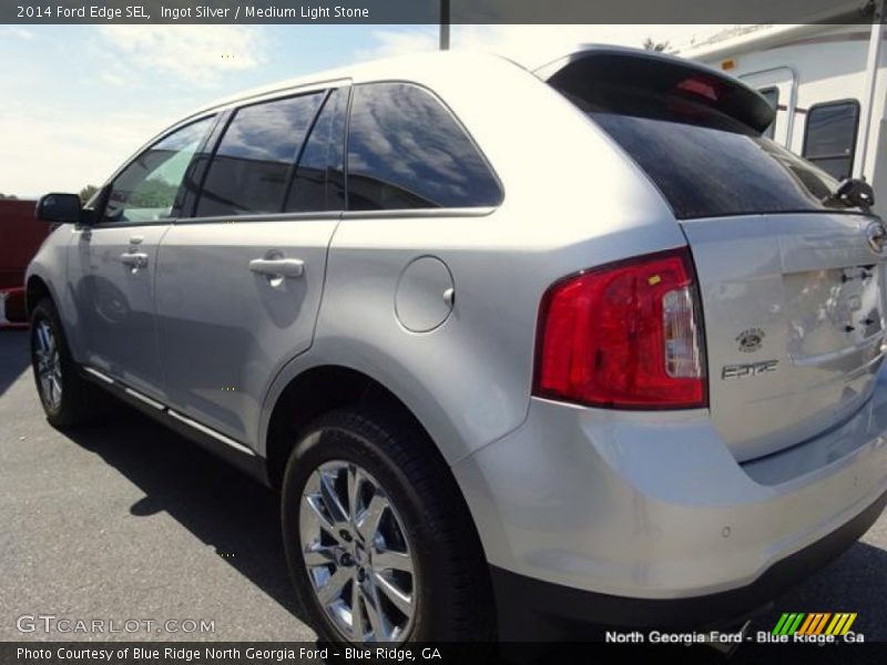 Ingot Silver / Medium Light Stone 2014 Ford Edge SEL