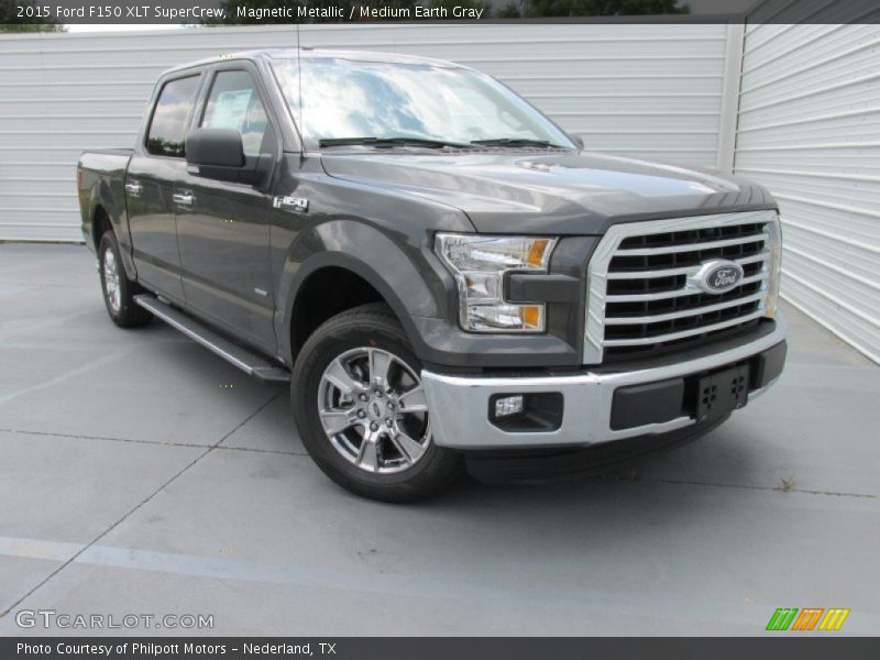 Magnetic Metallic / Medium Earth Gray 2015 Ford F150 XLT SuperCrew