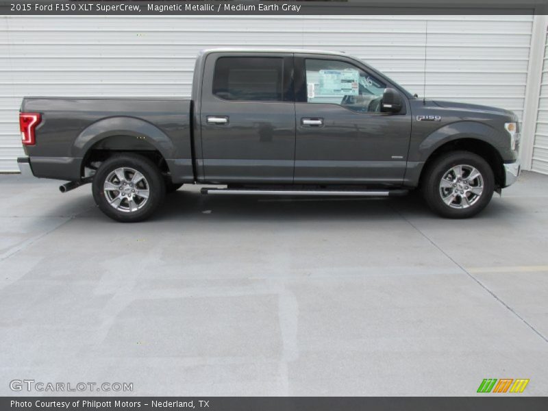 Magnetic Metallic / Medium Earth Gray 2015 Ford F150 XLT SuperCrew