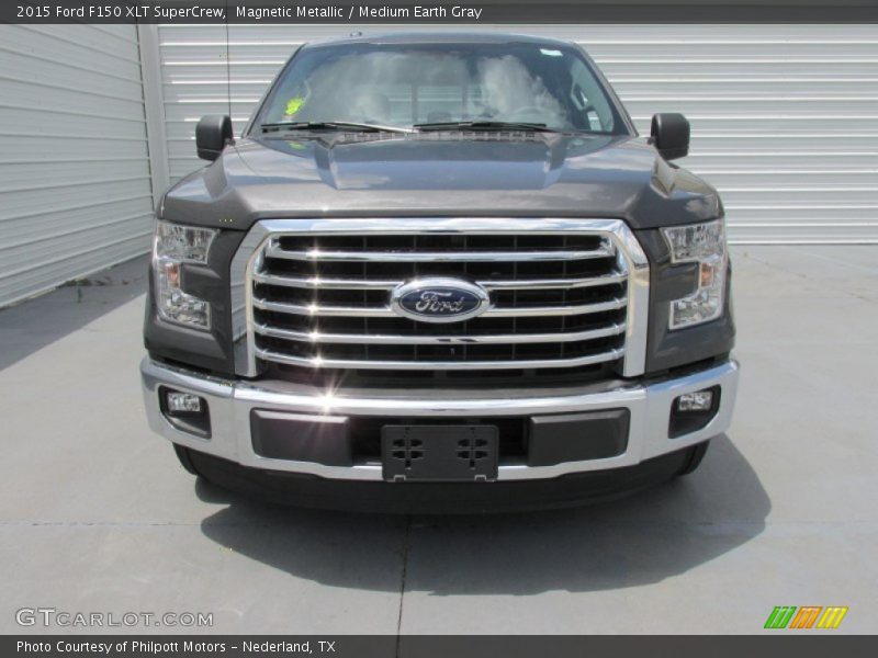 Magnetic Metallic / Medium Earth Gray 2015 Ford F150 XLT SuperCrew