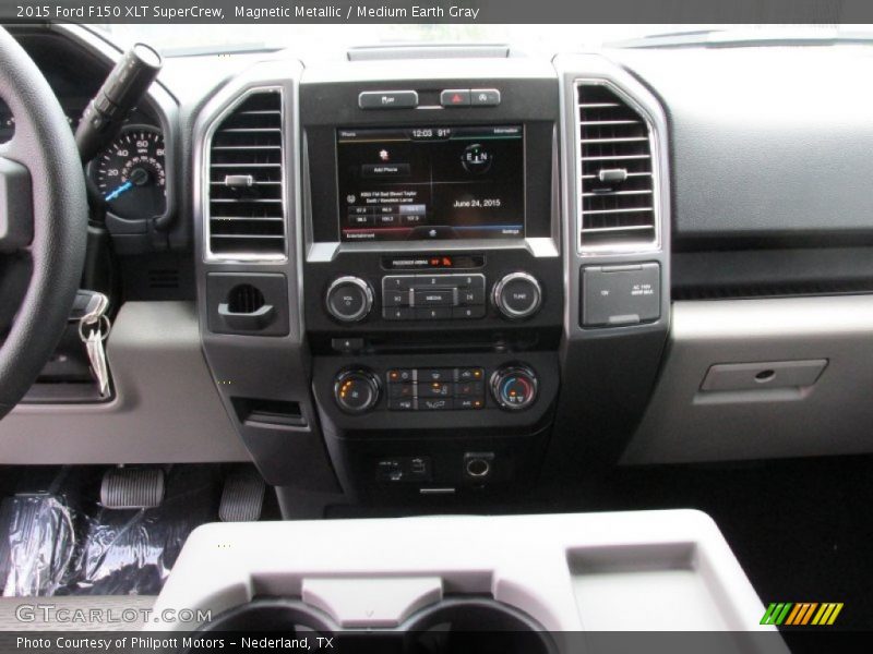 Magnetic Metallic / Medium Earth Gray 2015 Ford F150 XLT SuperCrew