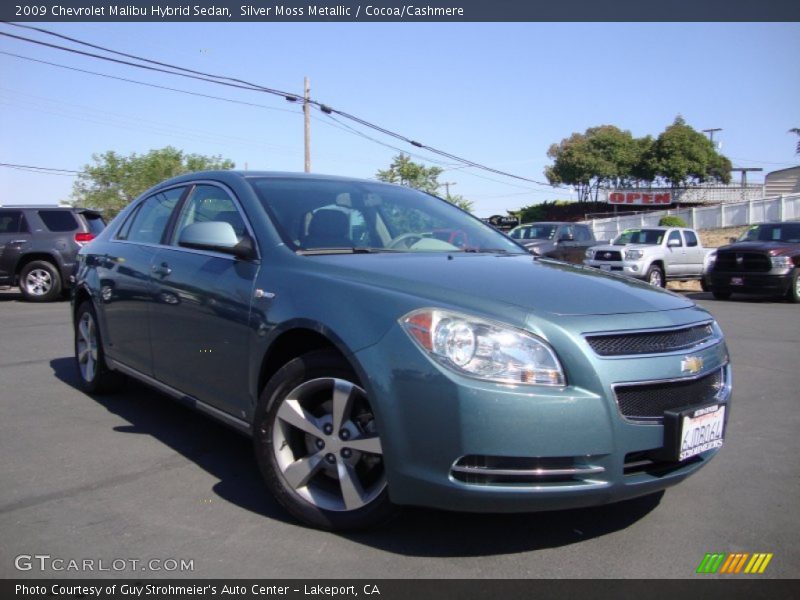 Silver Moss Metallic / Cocoa/Cashmere 2009 Chevrolet Malibu Hybrid Sedan