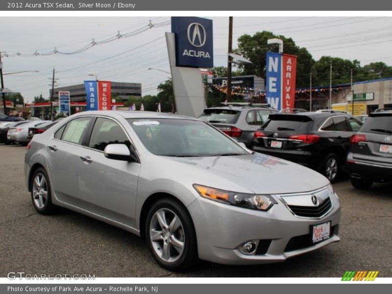 Silver Moon / Ebony 2012 Acura TSX Sedan