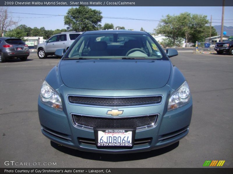 Silver Moss Metallic / Cocoa/Cashmere 2009 Chevrolet Malibu Hybrid Sedan
