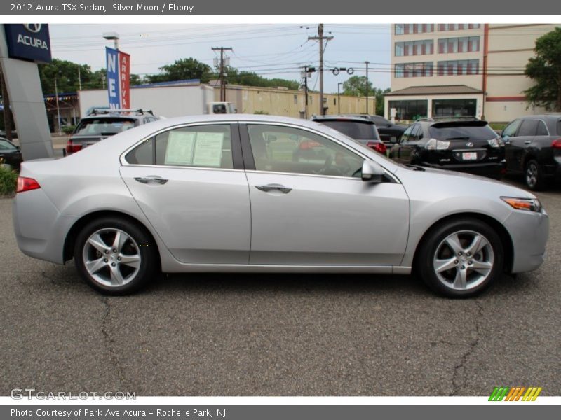 Silver Moon / Ebony 2012 Acura TSX Sedan