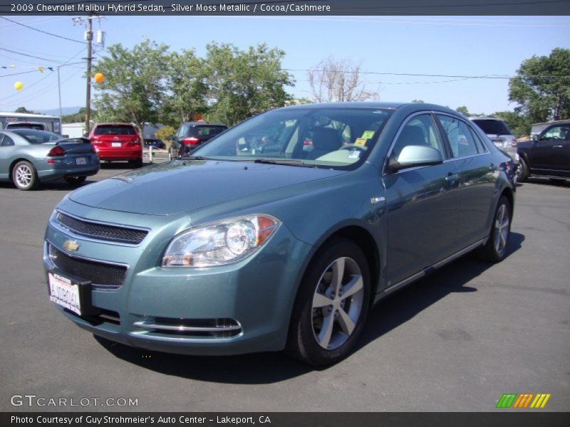 Silver Moss Metallic / Cocoa/Cashmere 2009 Chevrolet Malibu Hybrid Sedan