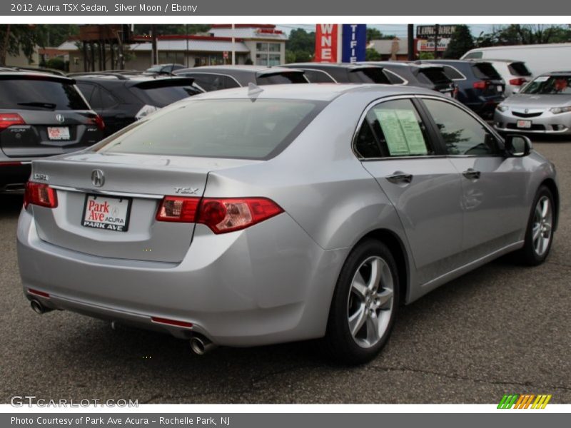 Silver Moon / Ebony 2012 Acura TSX Sedan