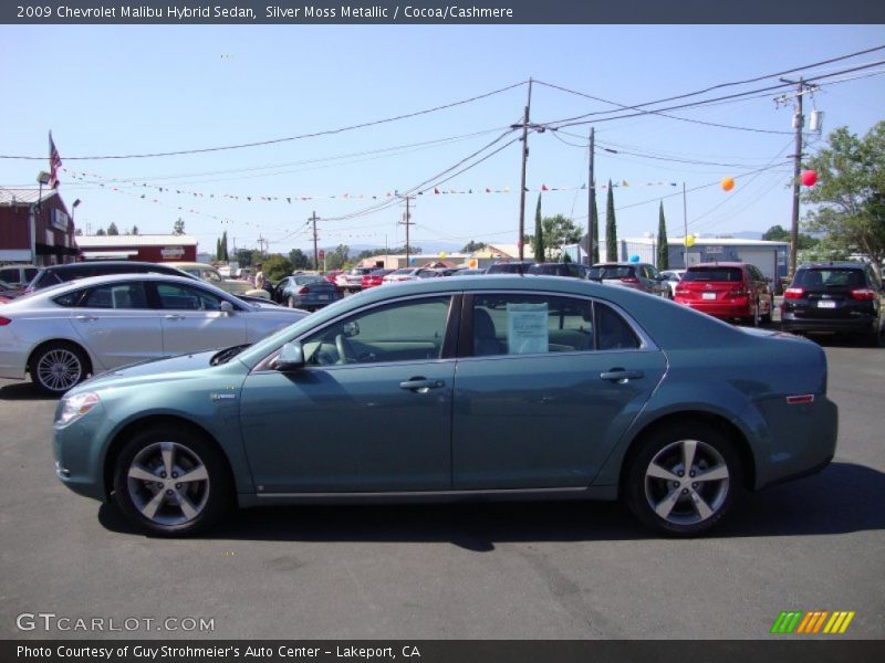 Silver Moss Metallic / Cocoa/Cashmere 2009 Chevrolet Malibu Hybrid Sedan