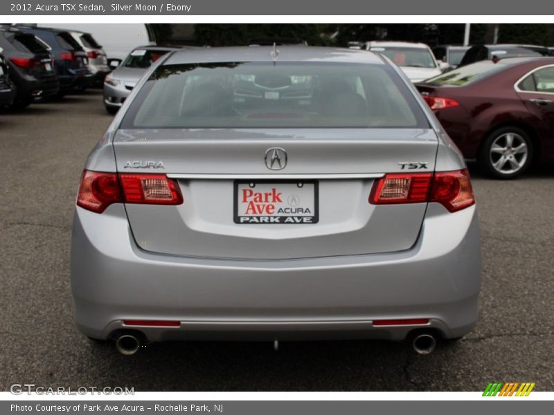 Silver Moon / Ebony 2012 Acura TSX Sedan