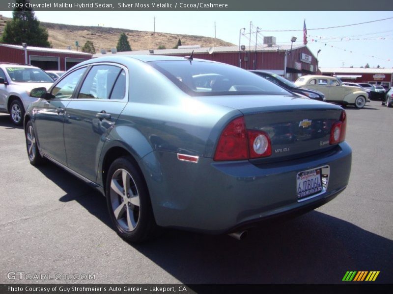 Silver Moss Metallic / Cocoa/Cashmere 2009 Chevrolet Malibu Hybrid Sedan