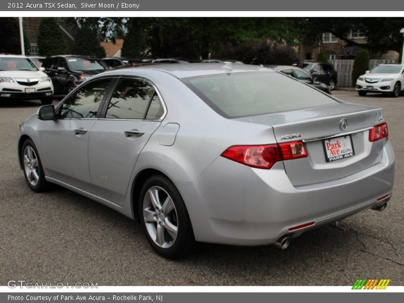Silver Moon / Ebony 2012 Acura TSX Sedan