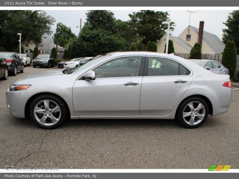 Silver Moon / Ebony 2012 Acura TSX Sedan