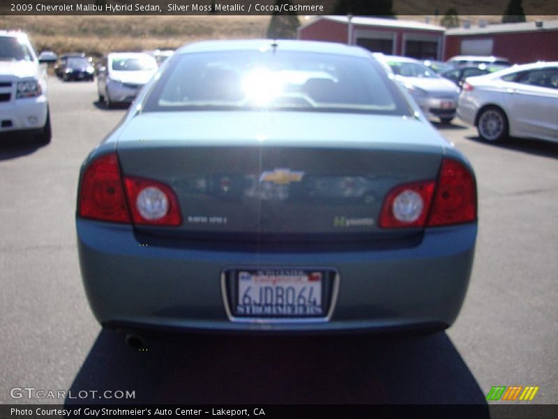 Silver Moss Metallic / Cocoa/Cashmere 2009 Chevrolet Malibu Hybrid Sedan