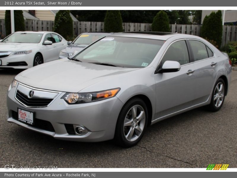 Silver Moon / Ebony 2012 Acura TSX Sedan