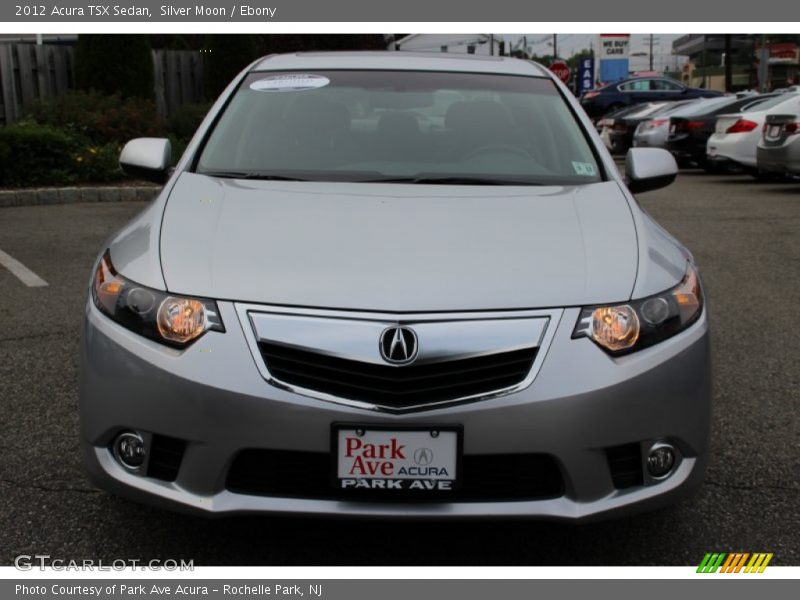 Silver Moon / Ebony 2012 Acura TSX Sedan