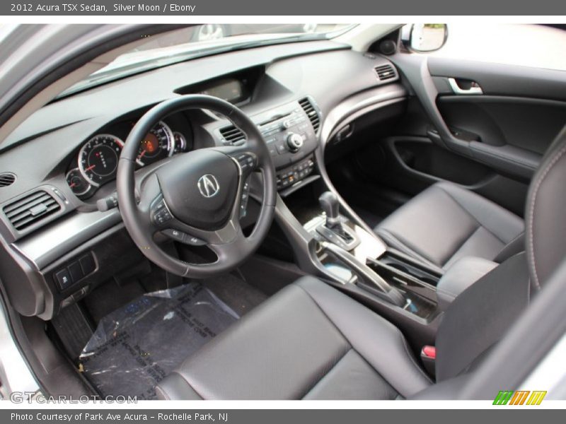 Silver Moon / Ebony 2012 Acura TSX Sedan