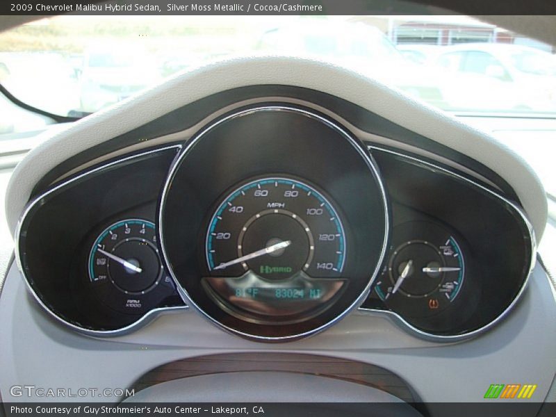 Silver Moss Metallic / Cocoa/Cashmere 2009 Chevrolet Malibu Hybrid Sedan