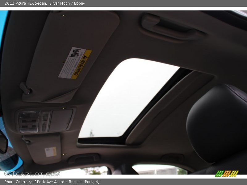 Silver Moon / Ebony 2012 Acura TSX Sedan