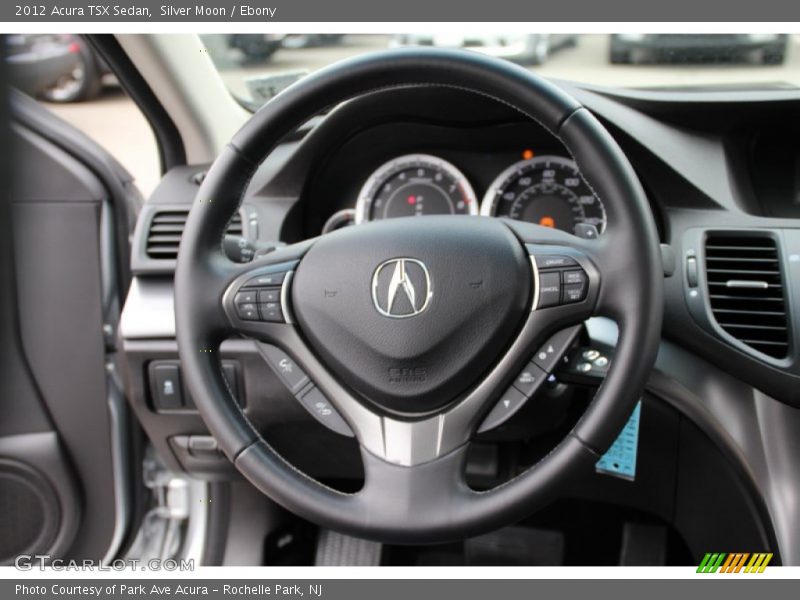 Silver Moon / Ebony 2012 Acura TSX Sedan