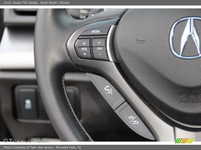 Silver Moon / Ebony 2012 Acura TSX Sedan