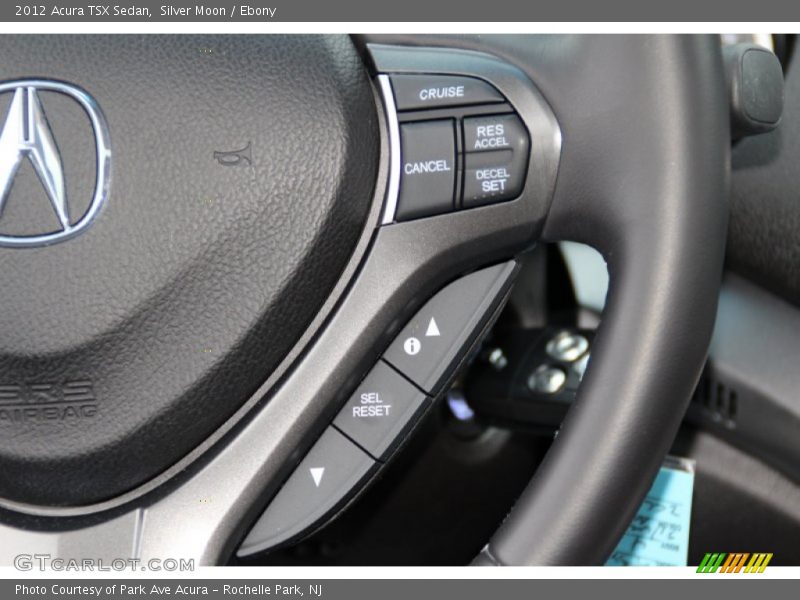 Silver Moon / Ebony 2012 Acura TSX Sedan