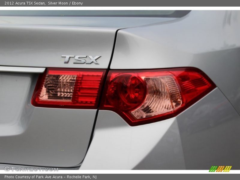 Silver Moon / Ebony 2012 Acura TSX Sedan