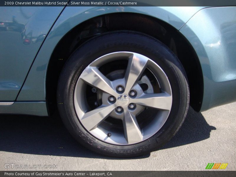 Silver Moss Metallic / Cocoa/Cashmere 2009 Chevrolet Malibu Hybrid Sedan