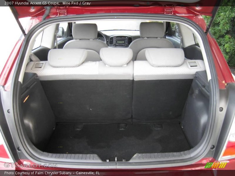 Wine Red / Gray 2007 Hyundai Accent GS Coupe