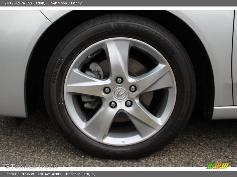 Silver Moon / Ebony 2012 Acura TSX Sedan